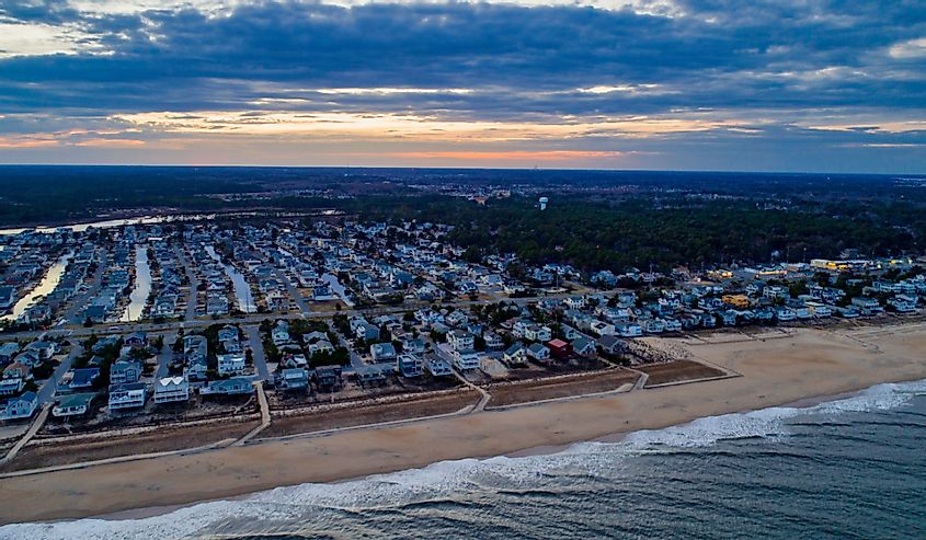 Aerial view of Bethany Beach.