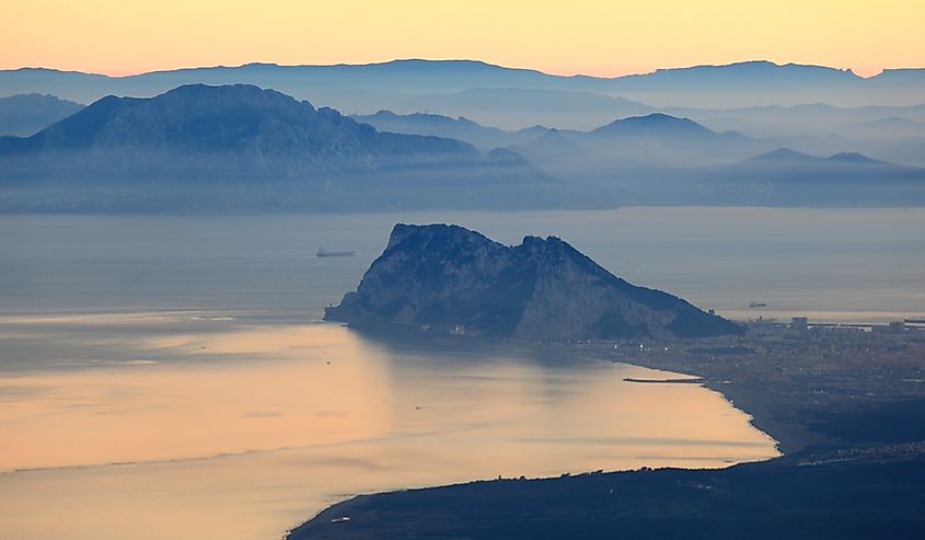 The Strait of Gibraltar at its narrowest point