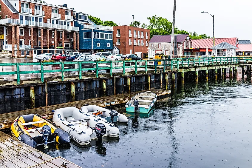 The harbor in Catine, Maine