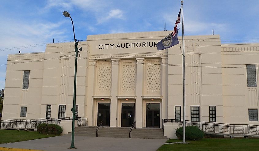 York City Auditorium, located at 612 N Nebraska Ave, York, Nebraska