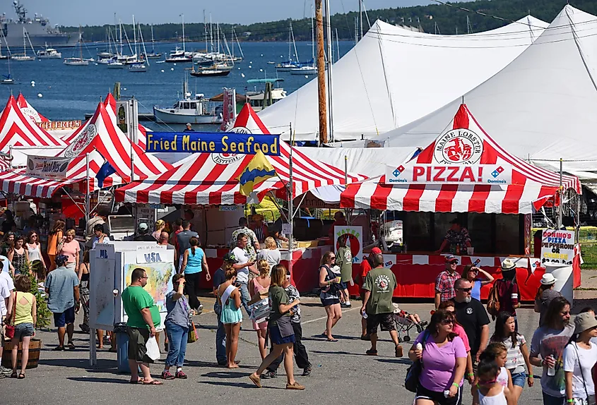 Rockland Lobster Festival in summer, Rockland, Maine.