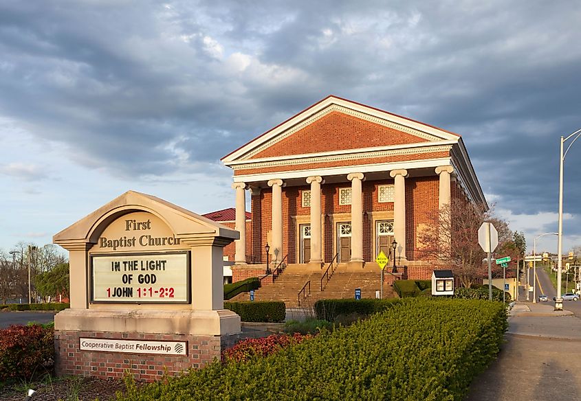 The First Baptist Church of Bristol in Bristol, Virginia