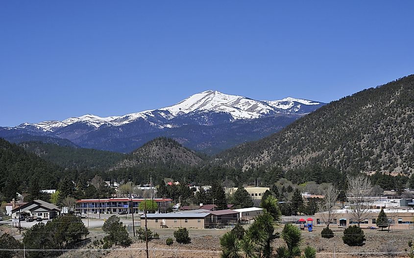 Aerial view of Ruidoso, New Mexico