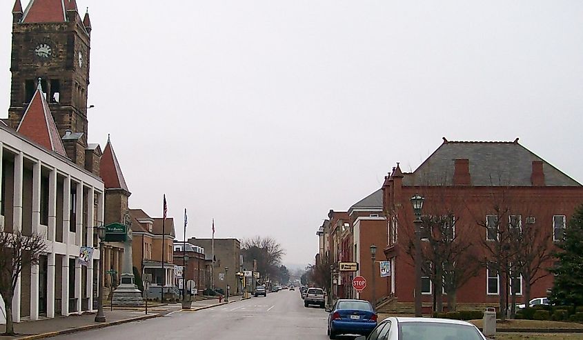 The New Martinsville Historic District in New Martinsville, West Virginia.