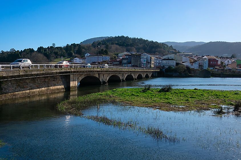 River bridge in Noia, Spain. 