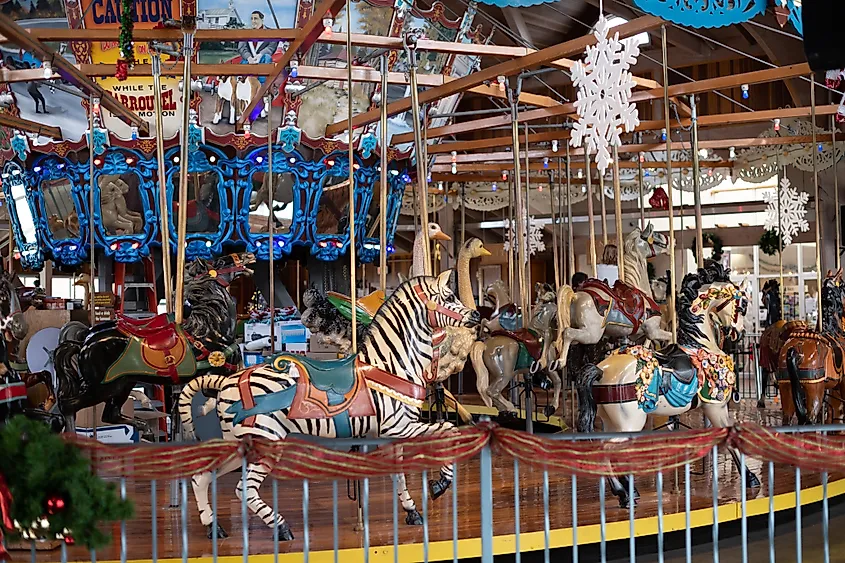 The Richland Carrousel Park in Mansfield, Ohio.