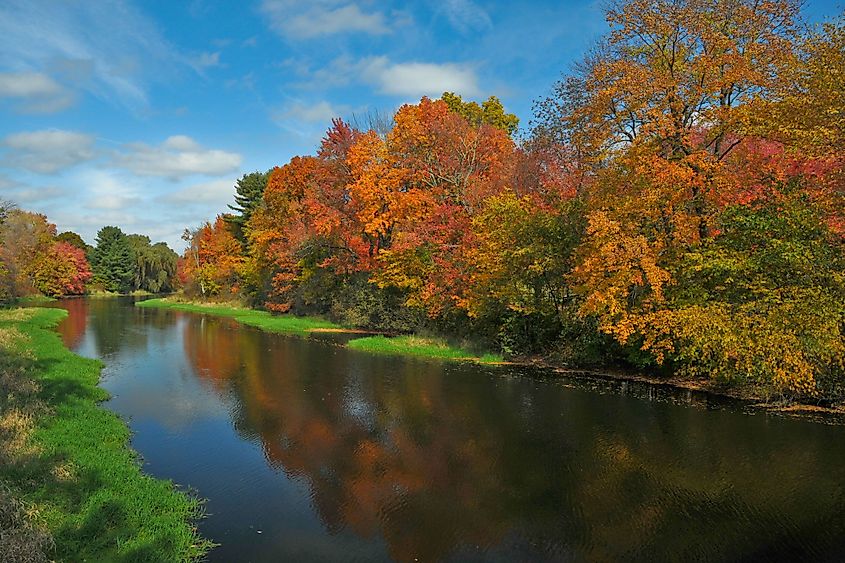 Assabet River in Hudson, Massachusetts