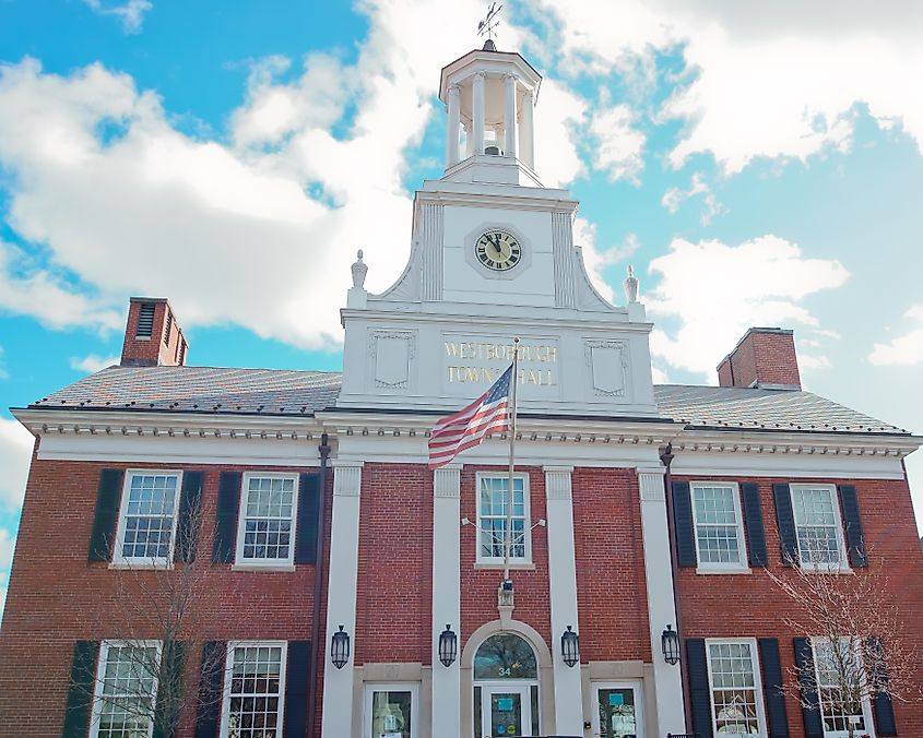 Westborough Town Hall, Massachusetts (Editorial credit: Yingna Cai / Shutterstock.com)