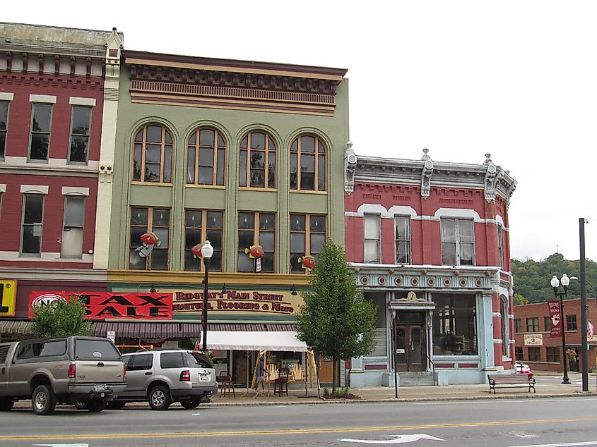 The historic architecture of downtown Ridgway, Pennsylvania