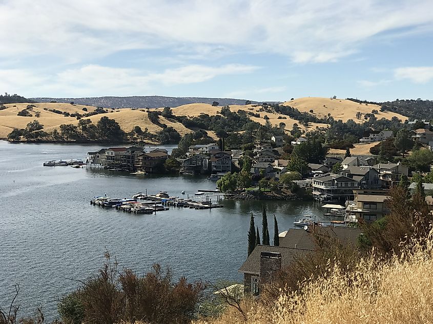 Lake Tulloch in Copperopolis, California.