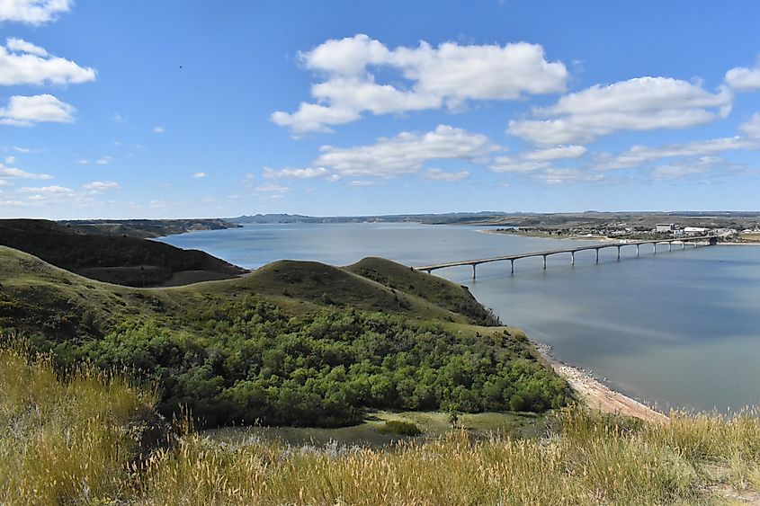 North Dakota Lake Sakakawea Shore.