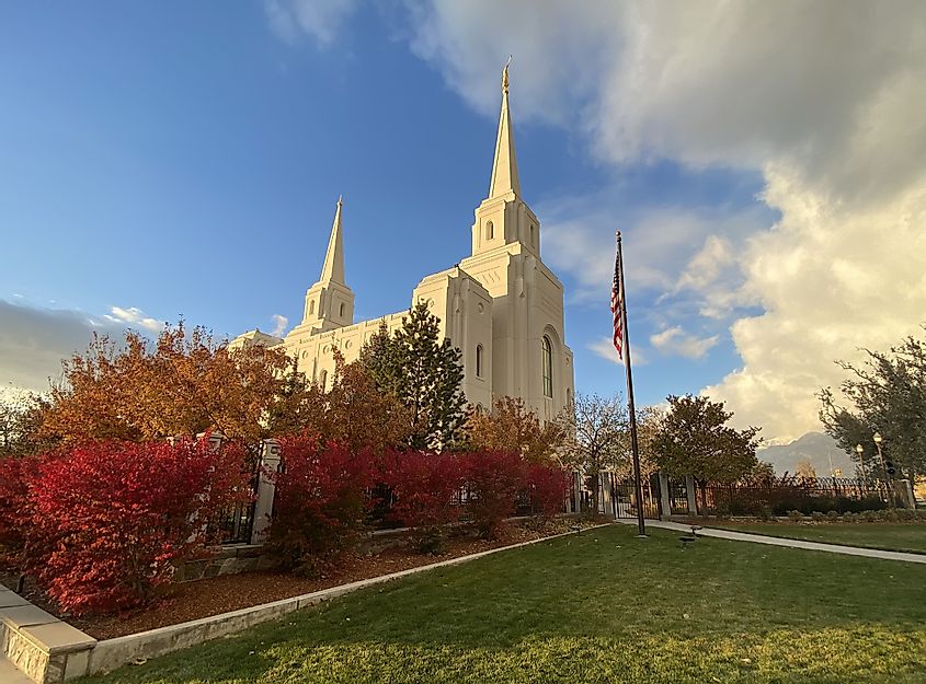 The LDS Temple in Brigham City, Utah.