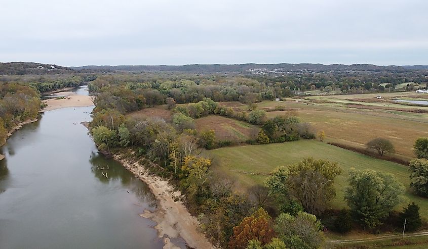 Meramec River in Wildwood, Missouri, Al Foster trail area
