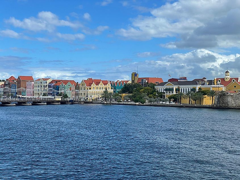 Colorful buildings of Willemstad Curacoa