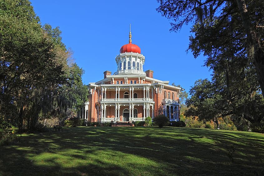 The beautiful Longwood Mansion in Natchez, Mississippi.