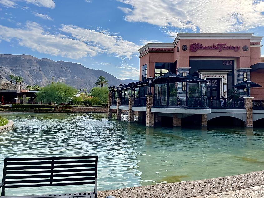 The River shopping mall in Rancho Mirage, California.