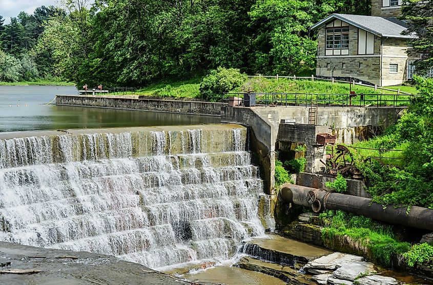 Triphammer Falls, Ithaca, New York.