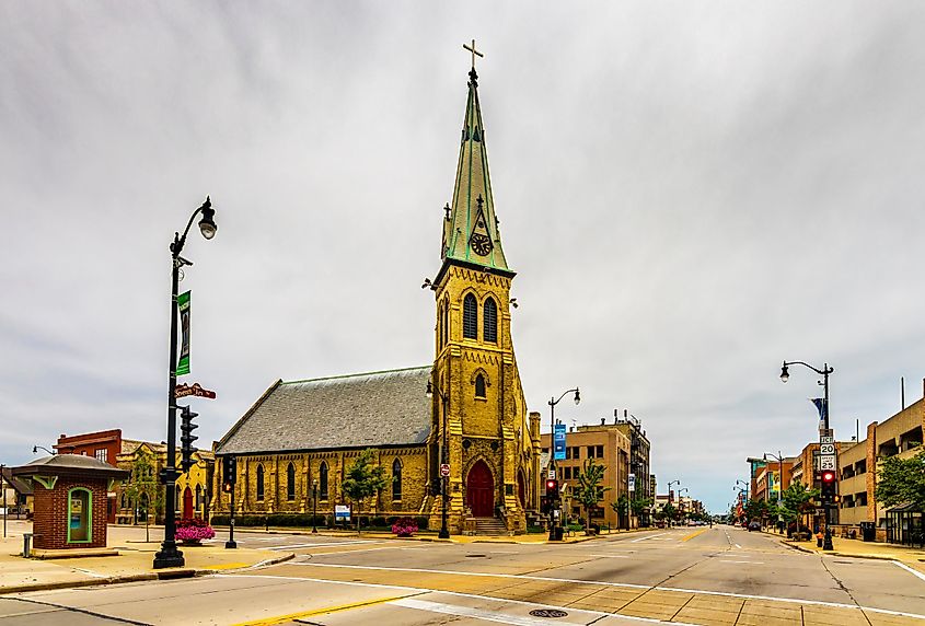 A church in Racine, Wisconsin.
