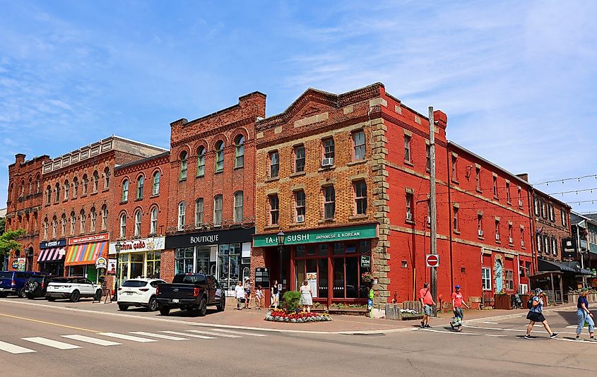 Buildings in the streets of Charlottetown. 