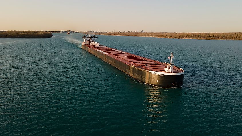 detroit river ship