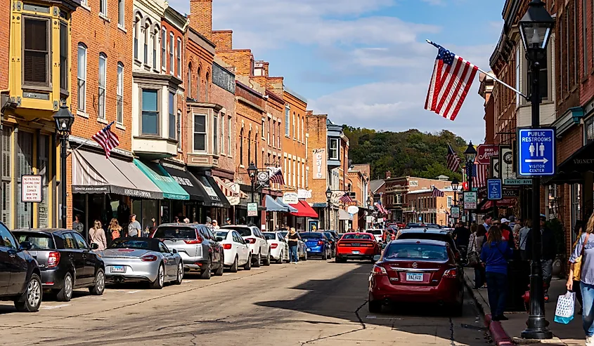 Main Street Galena, Illinois.