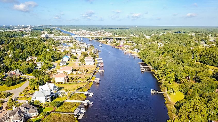 The picturesque town of Little River, South Carolina.