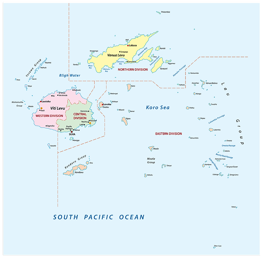 Fiji Country In World Map Fiji Maps & Facts - World Atlas
