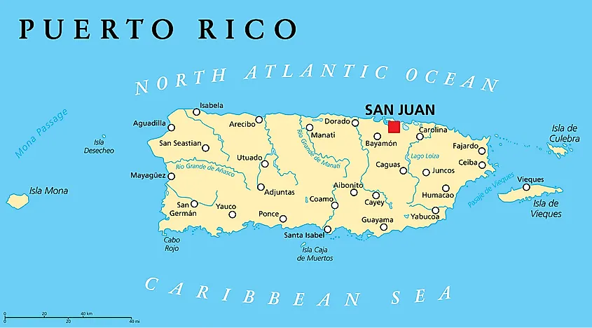 Puerto Rico map