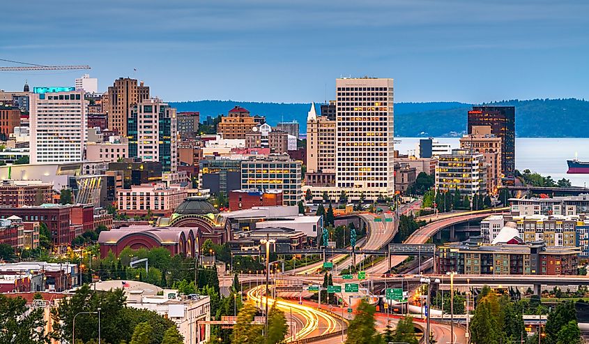 Downtown skyline of Tacoma, Washington