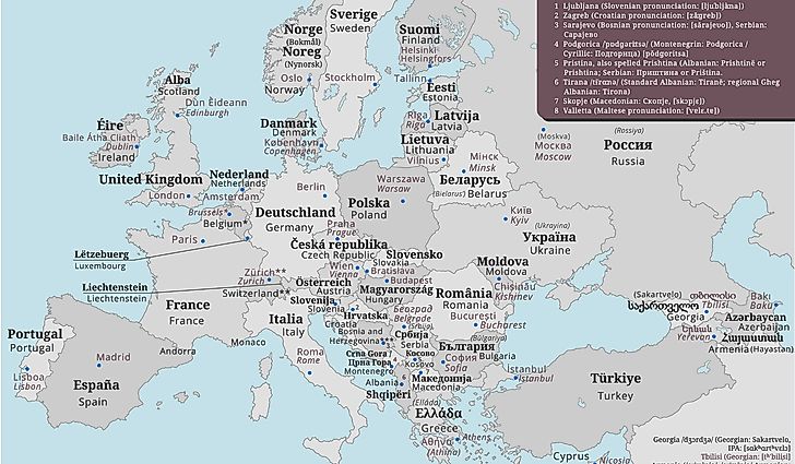 Names Of Countries In Their Own Languages Worldatlas