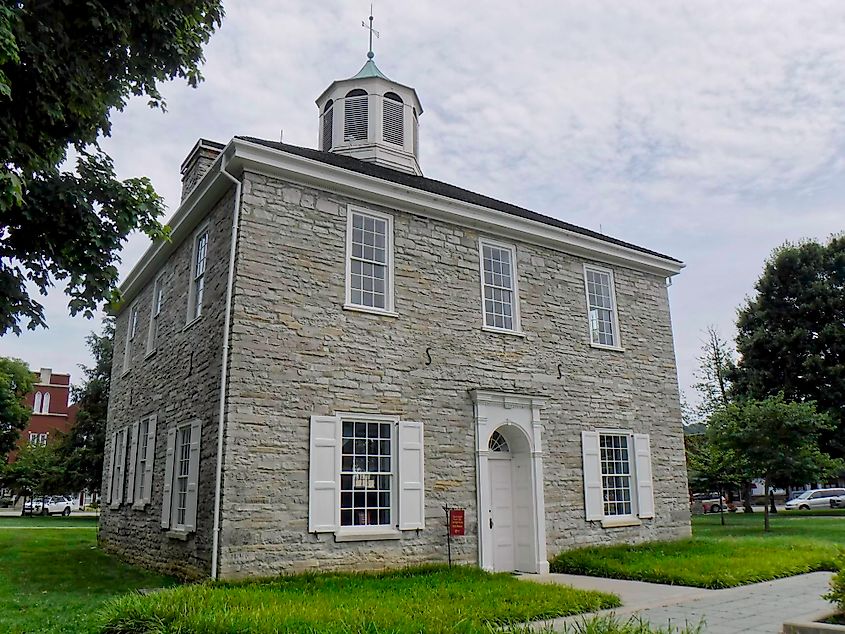 Indiana Statehouse in Corydon, Indiana.