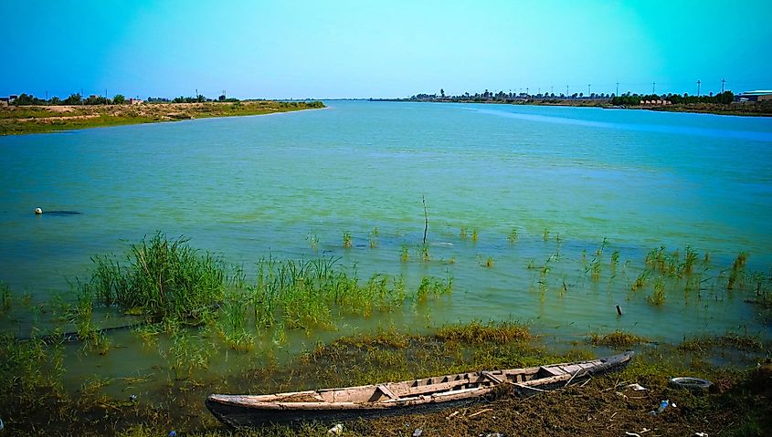 Confluence of Euphrates and Tigris Rivers