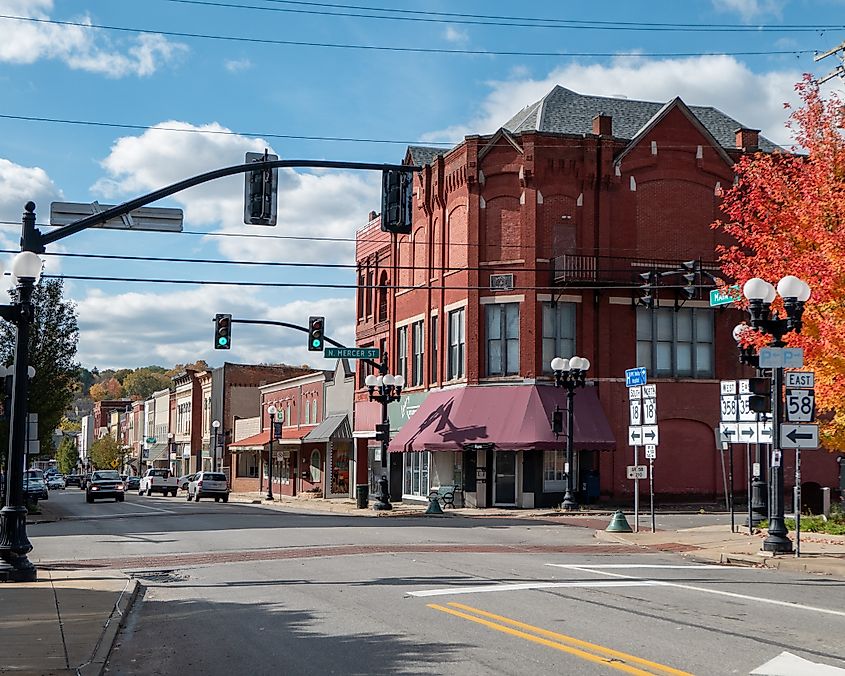 Main Street of Greenville, Pennsylvania. 
