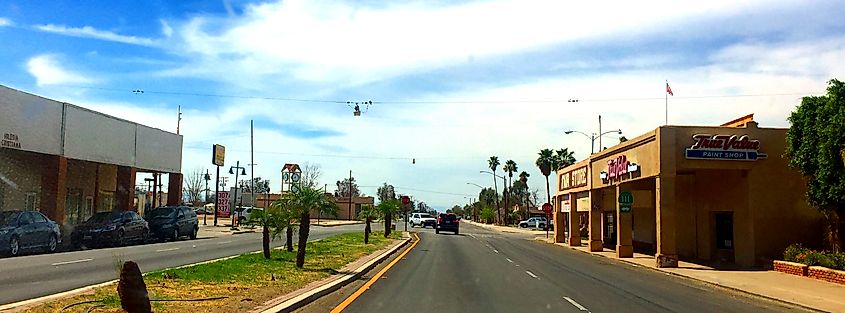 Downtown Calipatria, California.