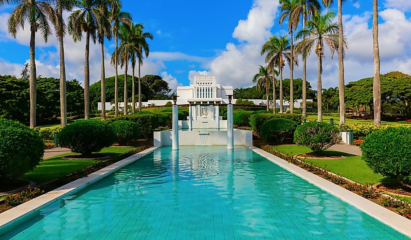 Laie Hawaii Temple on Oahu.