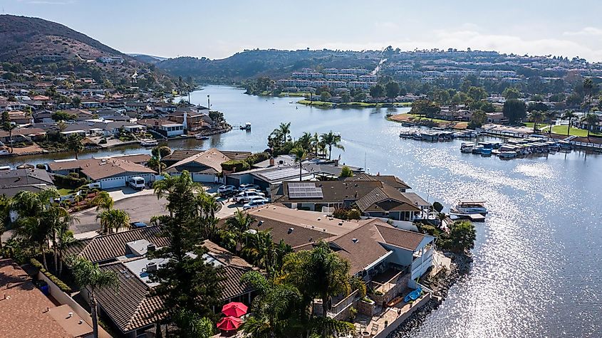 Lake San Marcos in San Marcos, California.