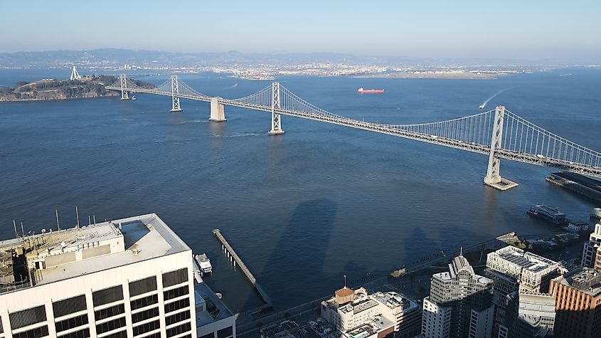 The Western section of the Bay Bridge.