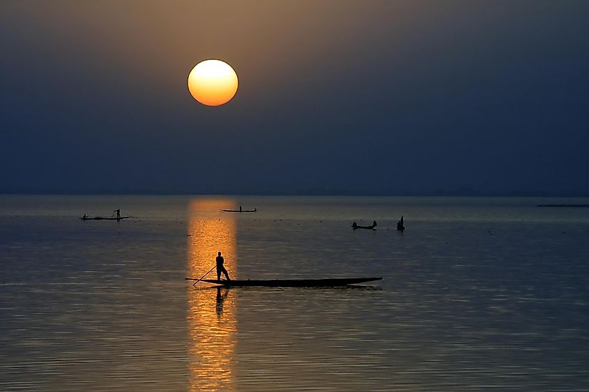 Niger river in mali