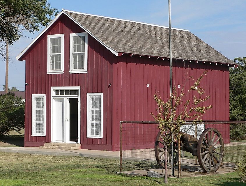 Pond Creek stagecoach station at the Fort Wallace Museum in Kansas.