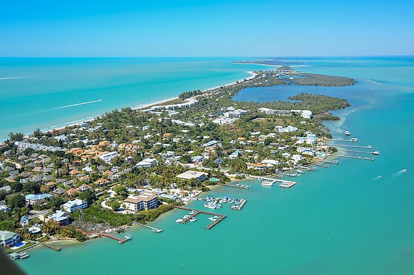 Aerial view of Captiva, Florida