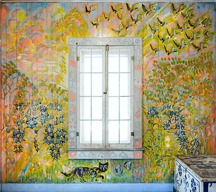 The West Wall in the Walter Anderson Museum of Art, in Ocean Springs, Mississippi. 