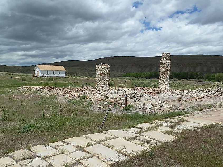 Fort Fred Steele Officer Quarters. 