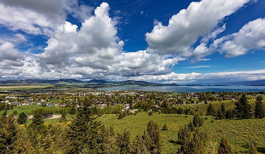 Overlooking the town of Polson, Montana