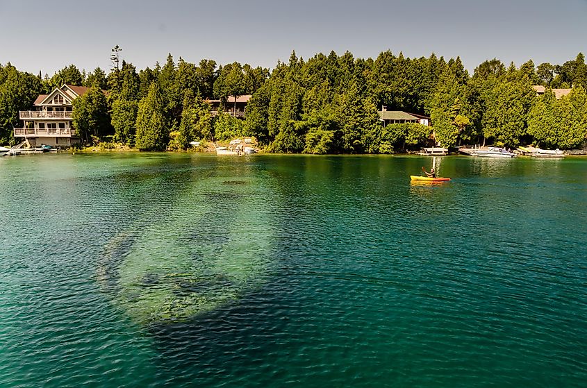 Shipwreck at Tobermory, Ontario.