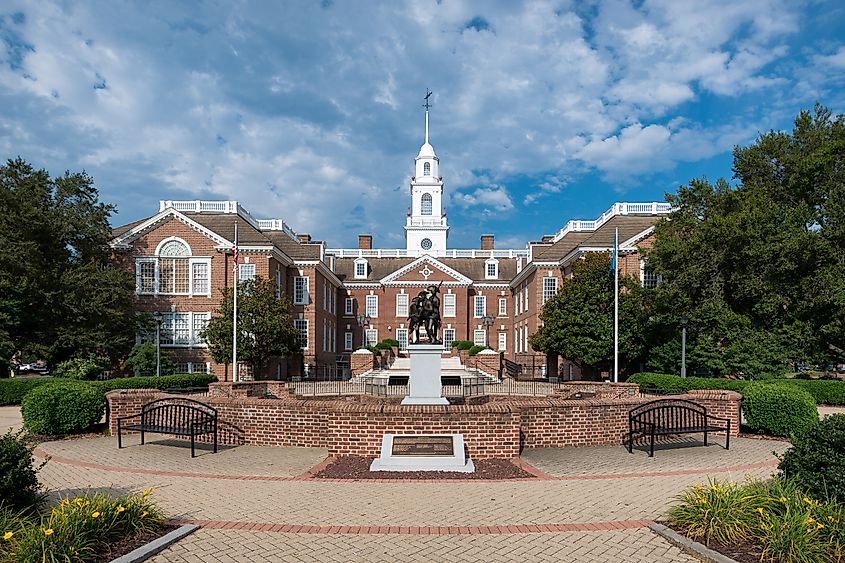 Legislative Hall on July 20, 2015 in Dover, Delaware