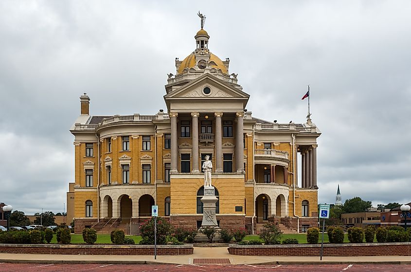 The Old Harrison County Courthouse in Marshall, Texas.