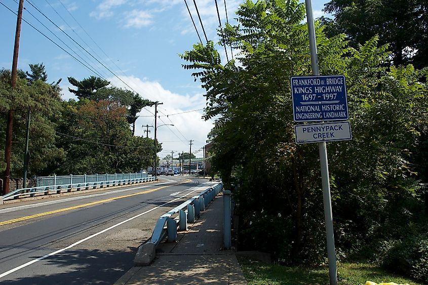 Frankford Ave. Bridge looking North.