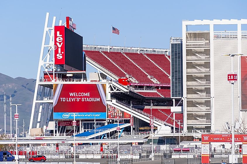 Levi's Stadium, the New Home Of The San Francisco 49ers of the National Football League; Silicon Valley;