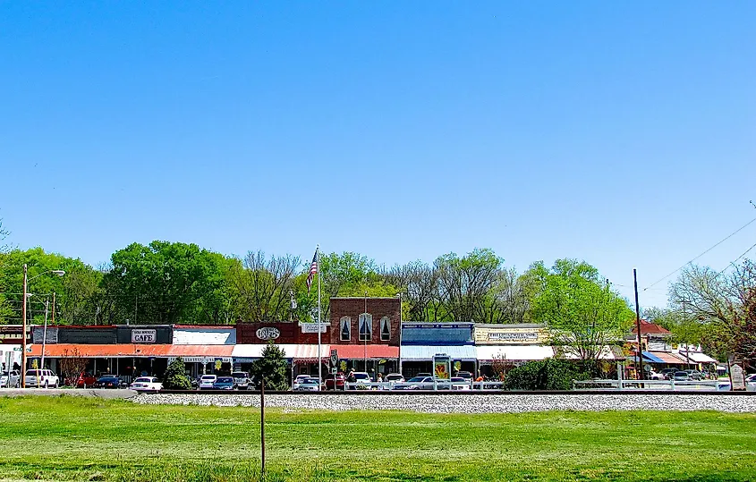 Downtown Bell Buckle, Tennessee. 