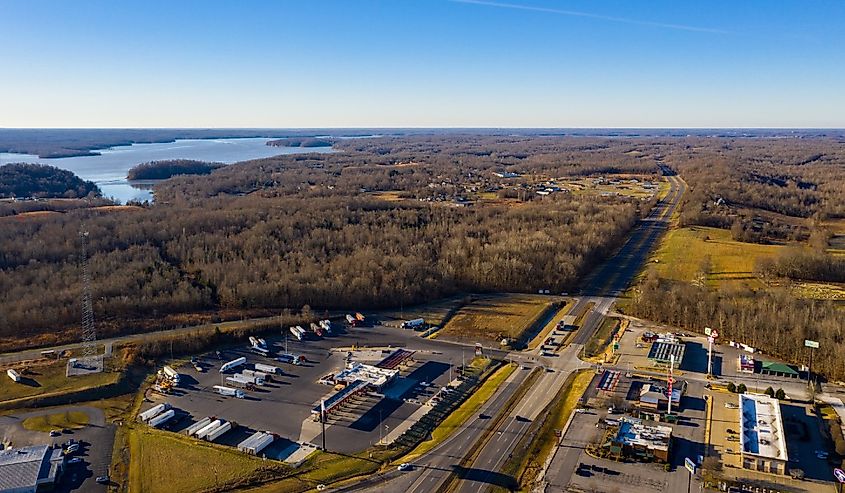 Aerial photo Kuttawa, Kentucky